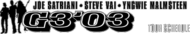 G3 '03 - Joe Satriani, Steve Vai, Yngwie Malmsteen
