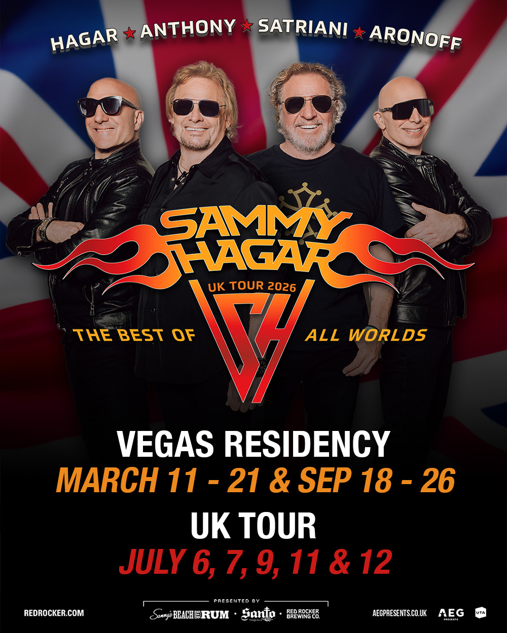 SAMMY HAGAR BEST OF ALL WOLDS TOUR 2026