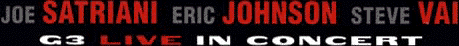 G3 Live In Concert Header